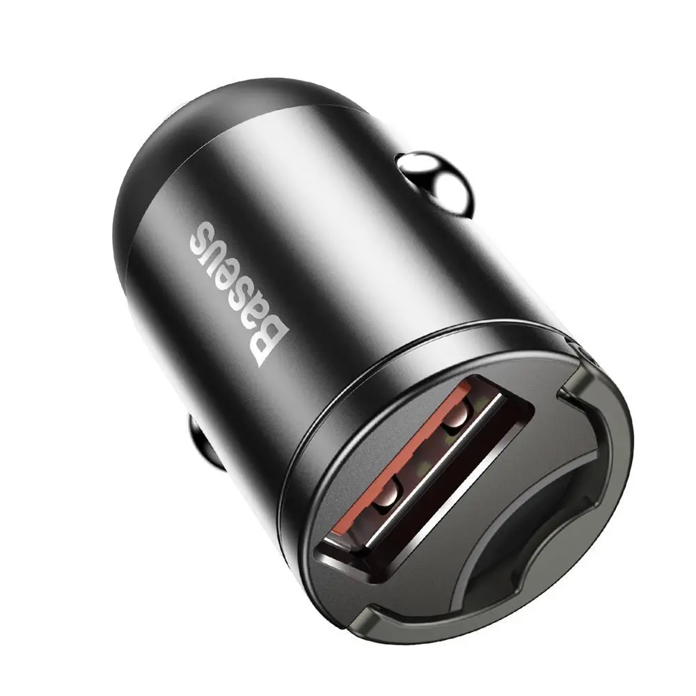 Ładowarka samochodowa Baseus VCHX-A0G Tiny Star Mini QC 3,0 1USB 30W Szary