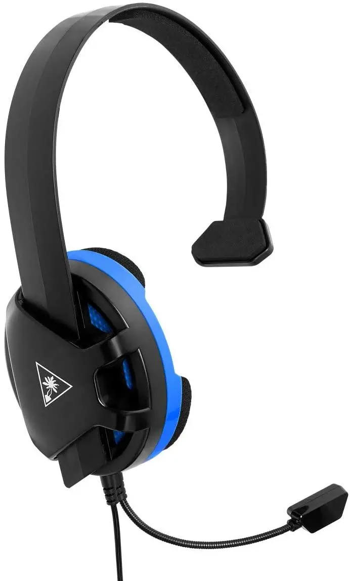 Słuchawki przewodowe z mikrofonem Turtle Beach Recon Chat PS4 Nauszne Czarno-niebieski
