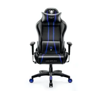 Fotel Diablo Chairs X-One 2.0 Normal Size Gamingowy do 136kg Skóra ECO Tkanina Czarno-niebieski