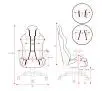 Fotel Diablo Chairs X-One 2.0 Normal Size Gamingowy do 136kg Skóra ECO Tkanina Czarno-niebieski