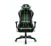 Fotel Diablo Chairs X-One 2.0 Normal Size Gamingowy do 136kg Skóra ECO Tkanina Czarno-zielony