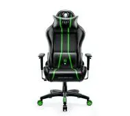 Diablo Chairs X-One 2.0 Normal Size Gamingowy do 136kg Skóra ECO Tkanina Czarno-zielony