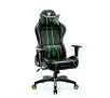 Fotel Diablo Chairs X-One 2.0 Normal Size Gamingowy do 136kg Skóra ECO Tkanina Czarno-zielony