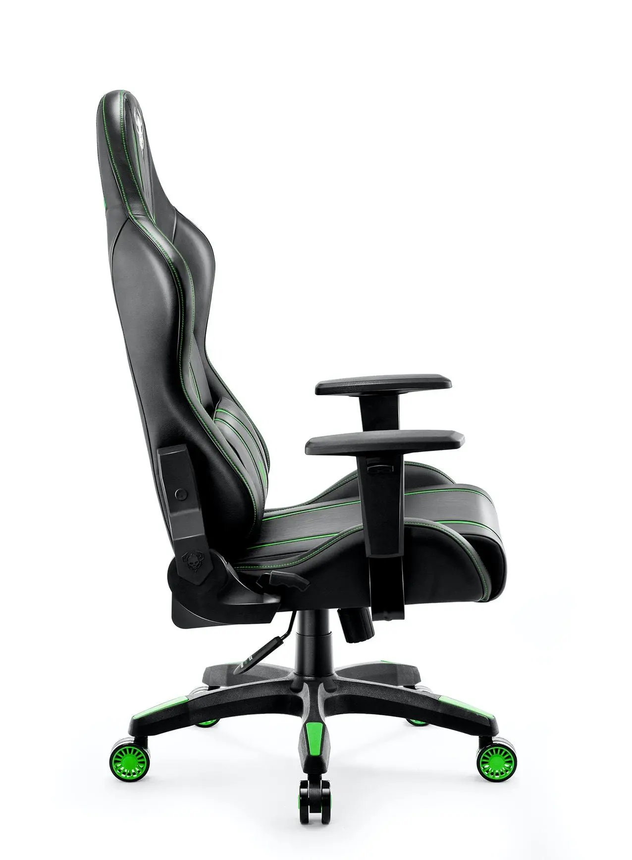 Fotel Diablo Chairs X-One 2.0 Normal Size Gamingowy do 136kg Skóra ECO Tkanina Czarno-zielony