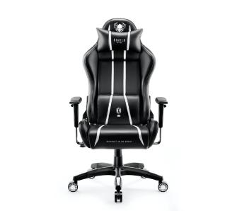 Fotel Diablo Chairs X-One 2.0 Normal Size Gamingowy do 160kg Skóra ECO Tkanina Czarno-biały
