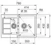 Zlewozmywak Franke Sirius 2.0 S2D 651-78 Tectonite Kamienny szary