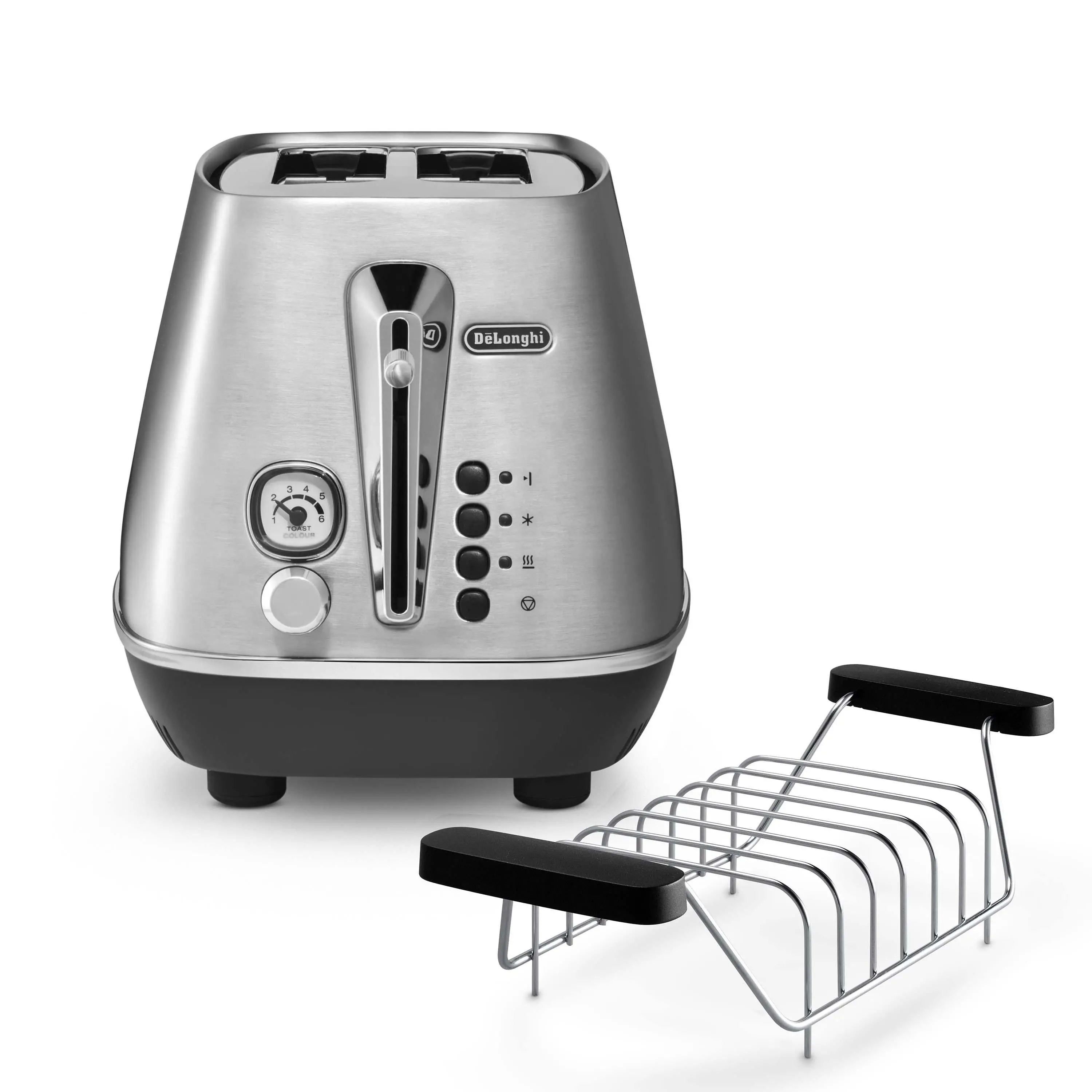 Toster DeLonghi Distinta CTI2103.M Ruszt do bułek Rozmrażanie 900W