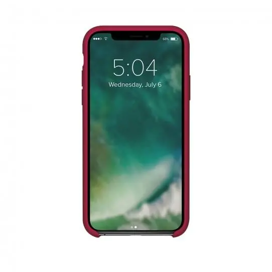 Etui Xqisit Silicone do iPhone X/Xs Czerwony