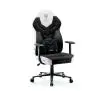 Fotel Diablo Chairs X-Gamer 2.0 Normal Size Gamingowy do 150kg Skóra ECO Tkanina Snow white