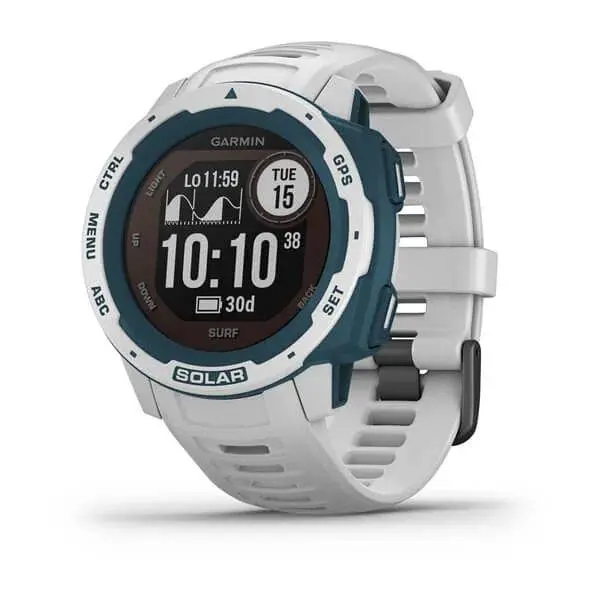 Smartwatch Garmin Instinct Solar Surf Edition 45mm GPS Biało-niebieski
