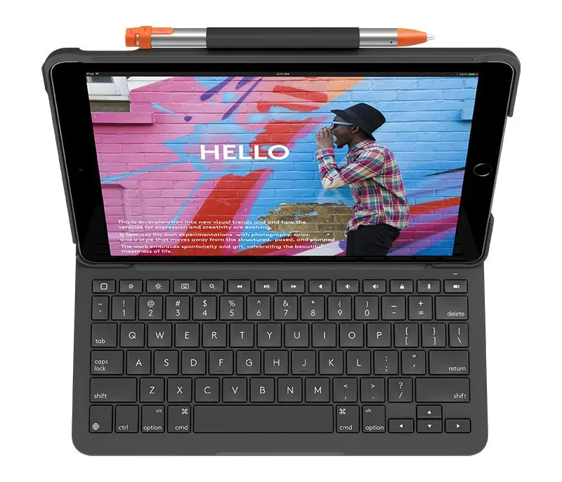 Etui na tablet Logitech Slim Folio iPad (7.gen.) Grafitowy