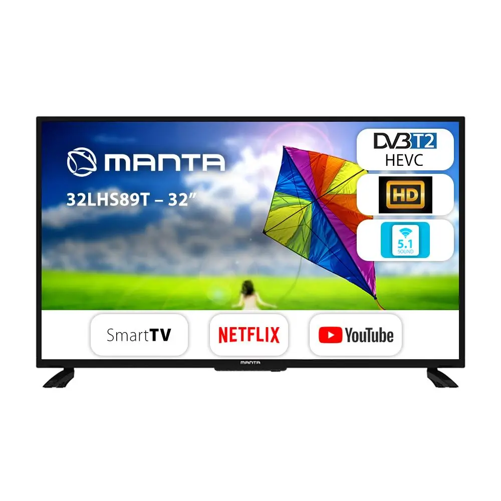 Telewizor Manta 32LHS89T 32" LED HD Ready Smart TV DVB-T2