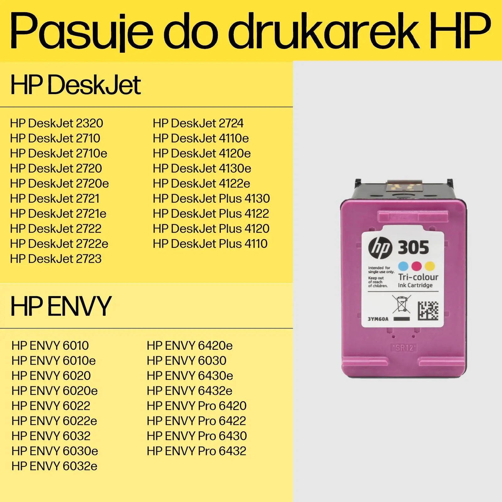 Tusz HP 3YM60AE nr 305 Kolor 2 ml