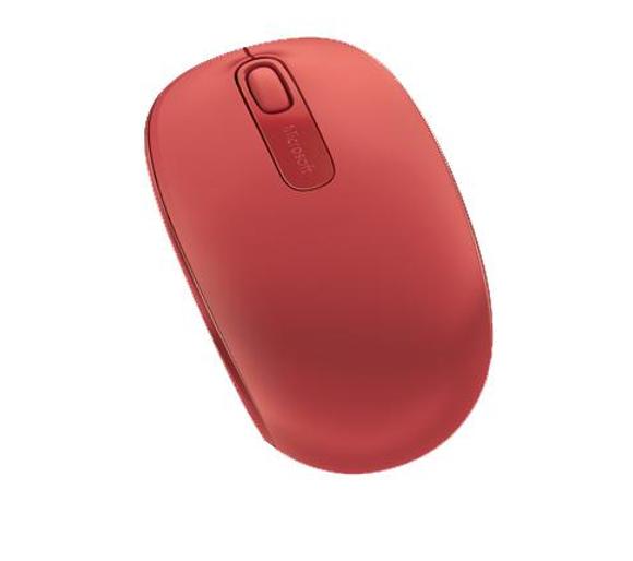 mysz komputerowa Microsoft Wireless Mobile Mouse 1850 (czerwona)