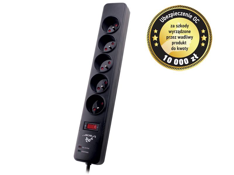 Listwa Tracer PowerGuard + 5 M (czarny)