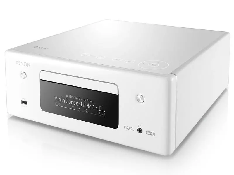 Amplituner Denon CEOL RCDN-11 DAB 2.1-kanałowy Wi-Fi Bluetooth AirPlay Biały
