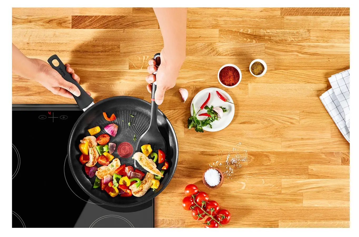Patelnia Tefal So Chef G2670672 Indukcja Tytanowa 28cm