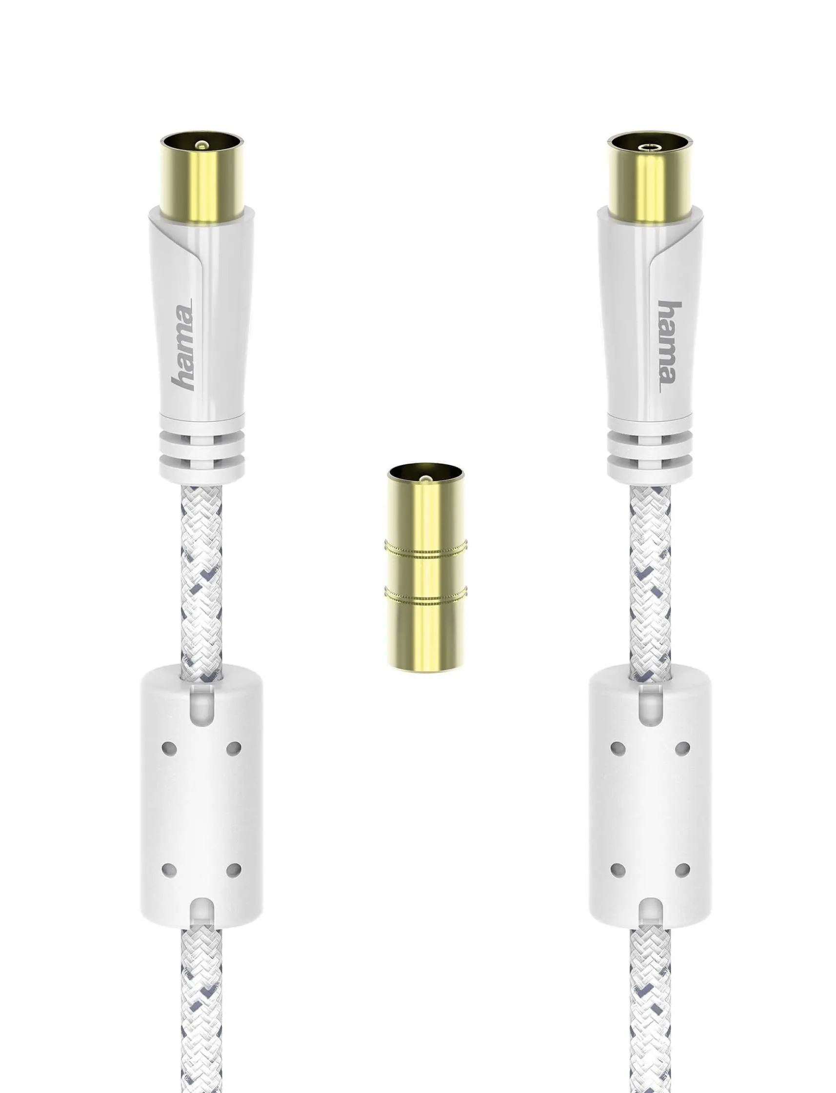 Kabel antenowy Hama 1122446 120dB 1,5m Biały