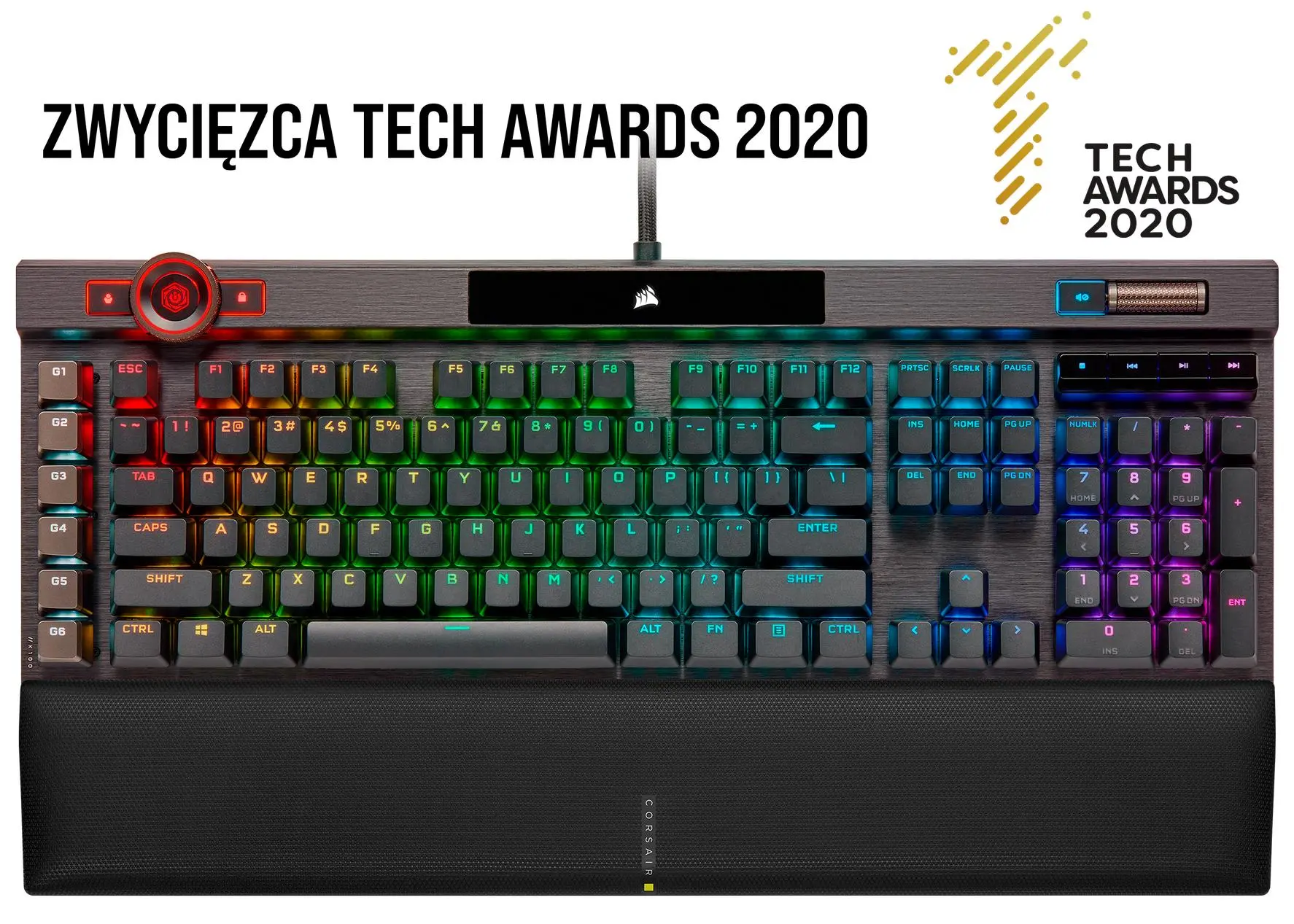 Klawiatura opto-mechaniczna Corsair K100 RGB OPX Switch Czarny