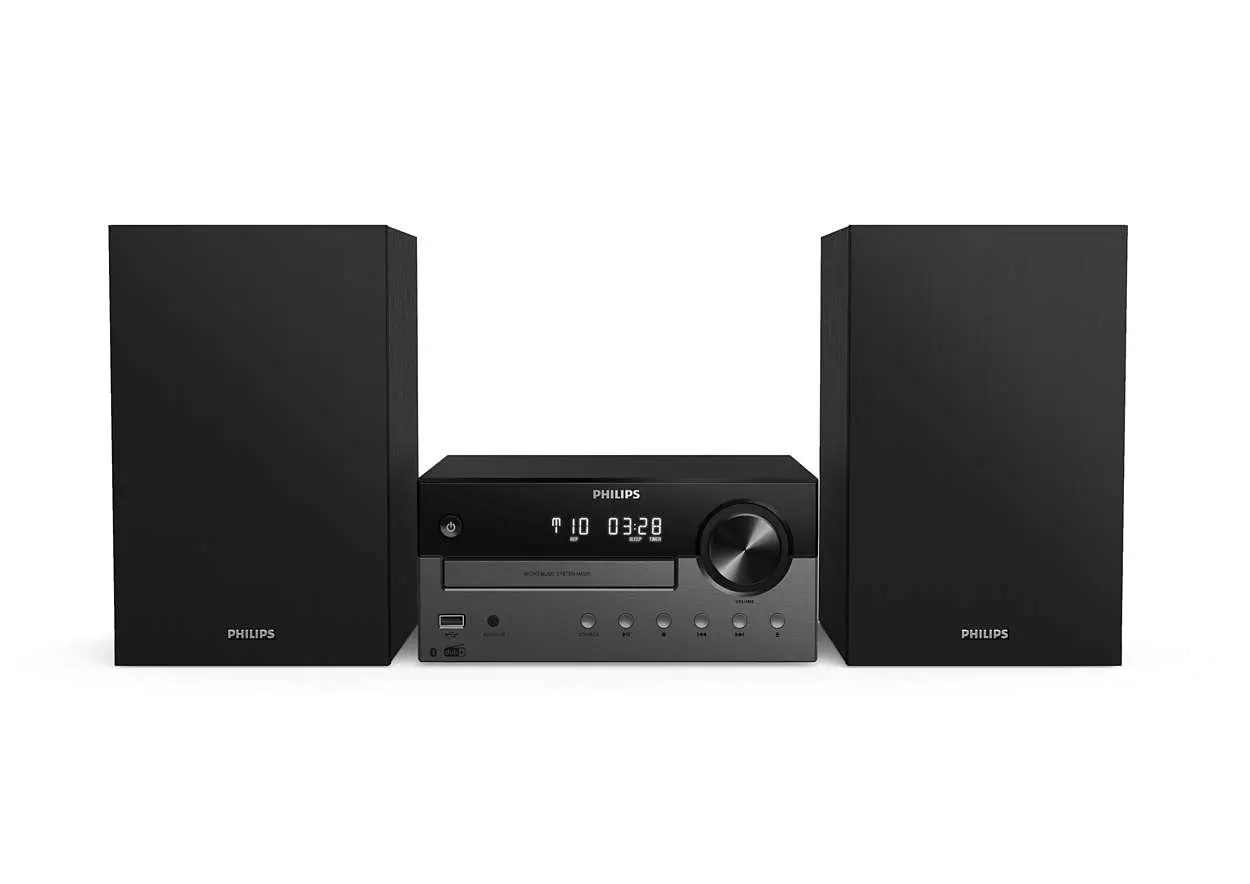 Wieża Philips TAM4505/12 60W Bluetooth Radio FM, DAB+ Czarno-grafitowy