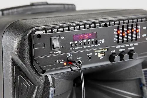 Power Audio Manta SPK5033 40W Bluetooth Radio FM Mikrofon Karaoke Czarny