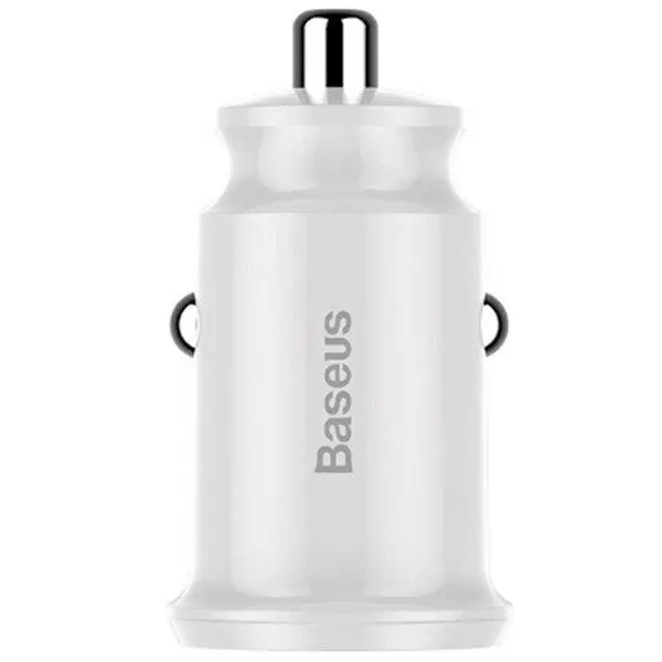 Ładowarka samochodowa Baseus Grain 2x USB 5V 3,1A Biały