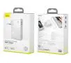 Powerbank Baseus PPNLD-F02 Ładowarka GaN + 10000mAh 2w1 Power Station PPS PD 3.0 45W Biały