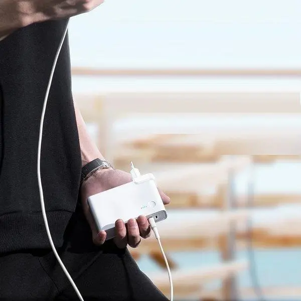 Powerbank Baseus PPNLD-F02 Ładowarka GaN + 10000mAh 2w1 Power Station PPS PD 3.0 45W Biały