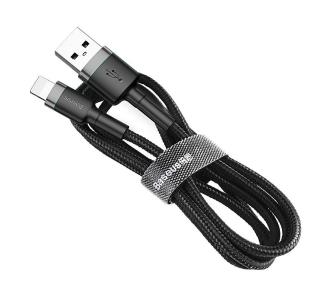 kabel Baseus Lightning USB Cafule 2,4A 1m (szaro-czarny)