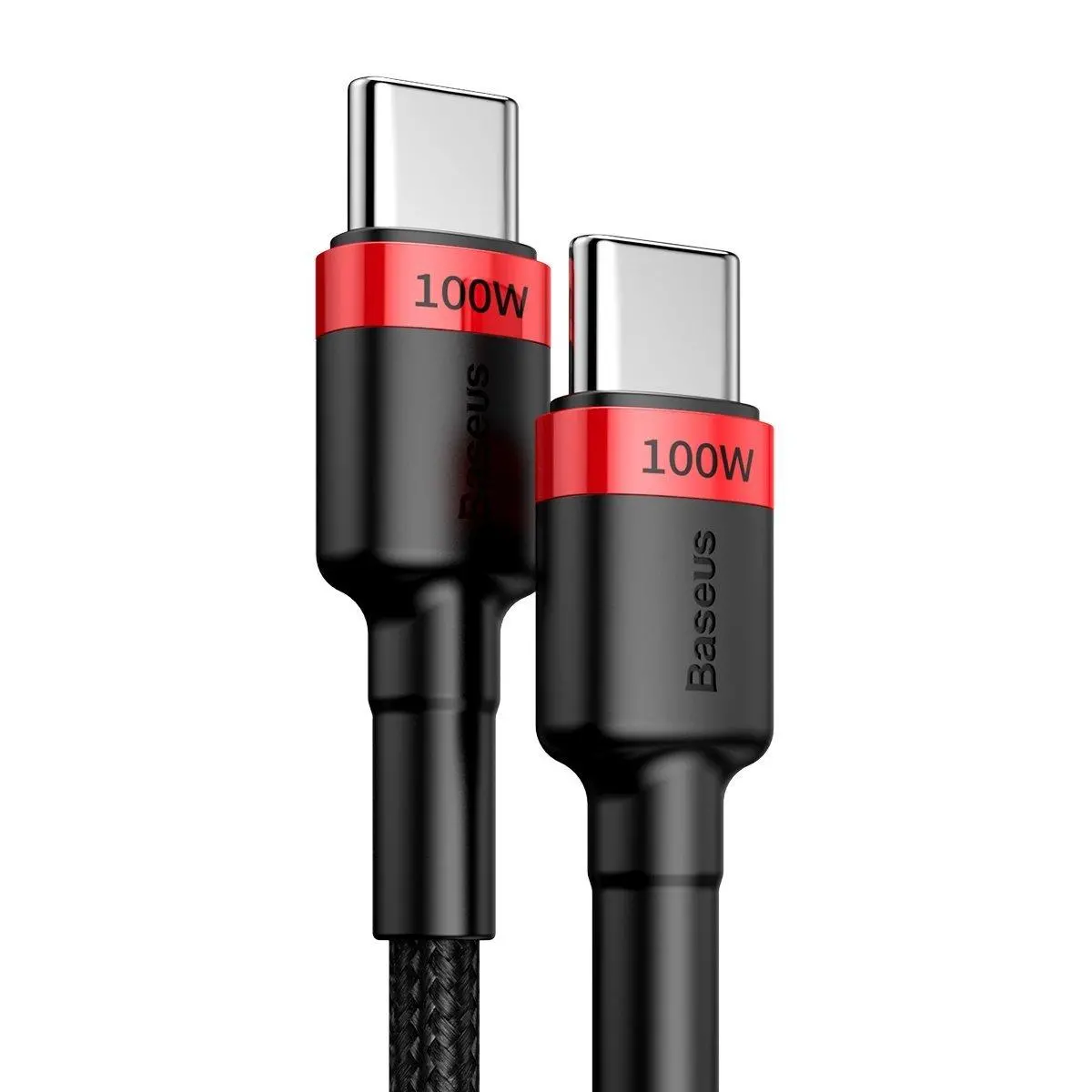 Kabel Baseus USB-C Cafule QC 3,0 PD 2,0 100W 5A 2m Czerwono-czarny