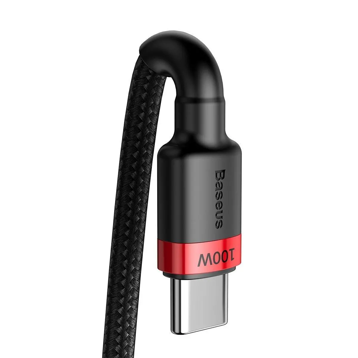 Kabel Baseus USB-C Cafule QC 3,0 PD 2,0 100W 5A 2m Czerwono-czarny