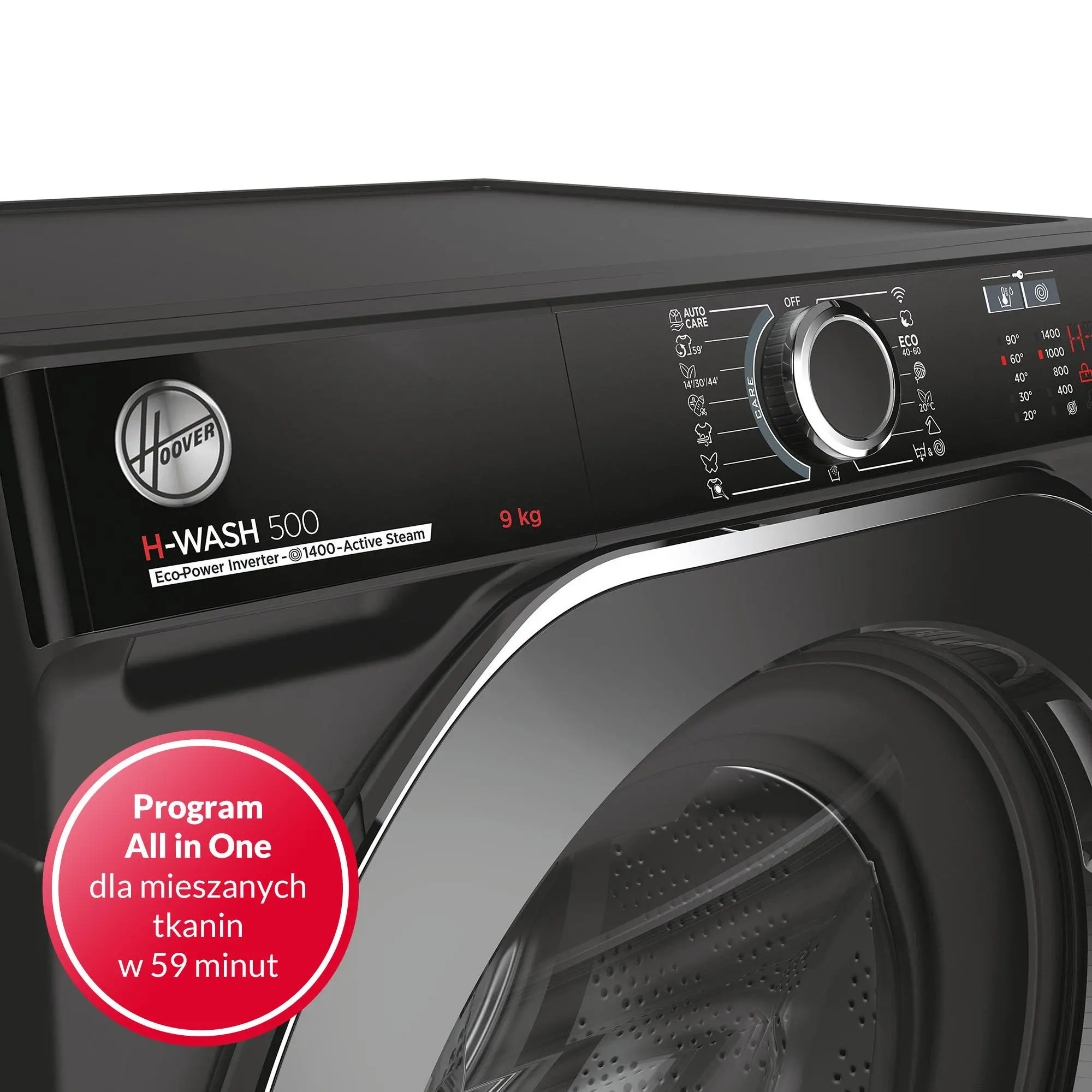 Pralka Hoover H-Wash 500 HWP 49AMBCR/1-S Slim 9kg 1400obr/min Zdalne sterowanie