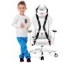 Fotel Diablo Chairs X-Horn 2.0 Kid Size Dla dzieci do 160kg Skóra ECO Biało-czarny