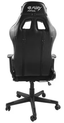Fotel Fury Avenger XL Gamingowy do 150kg Skóra ECO Czarno-biały