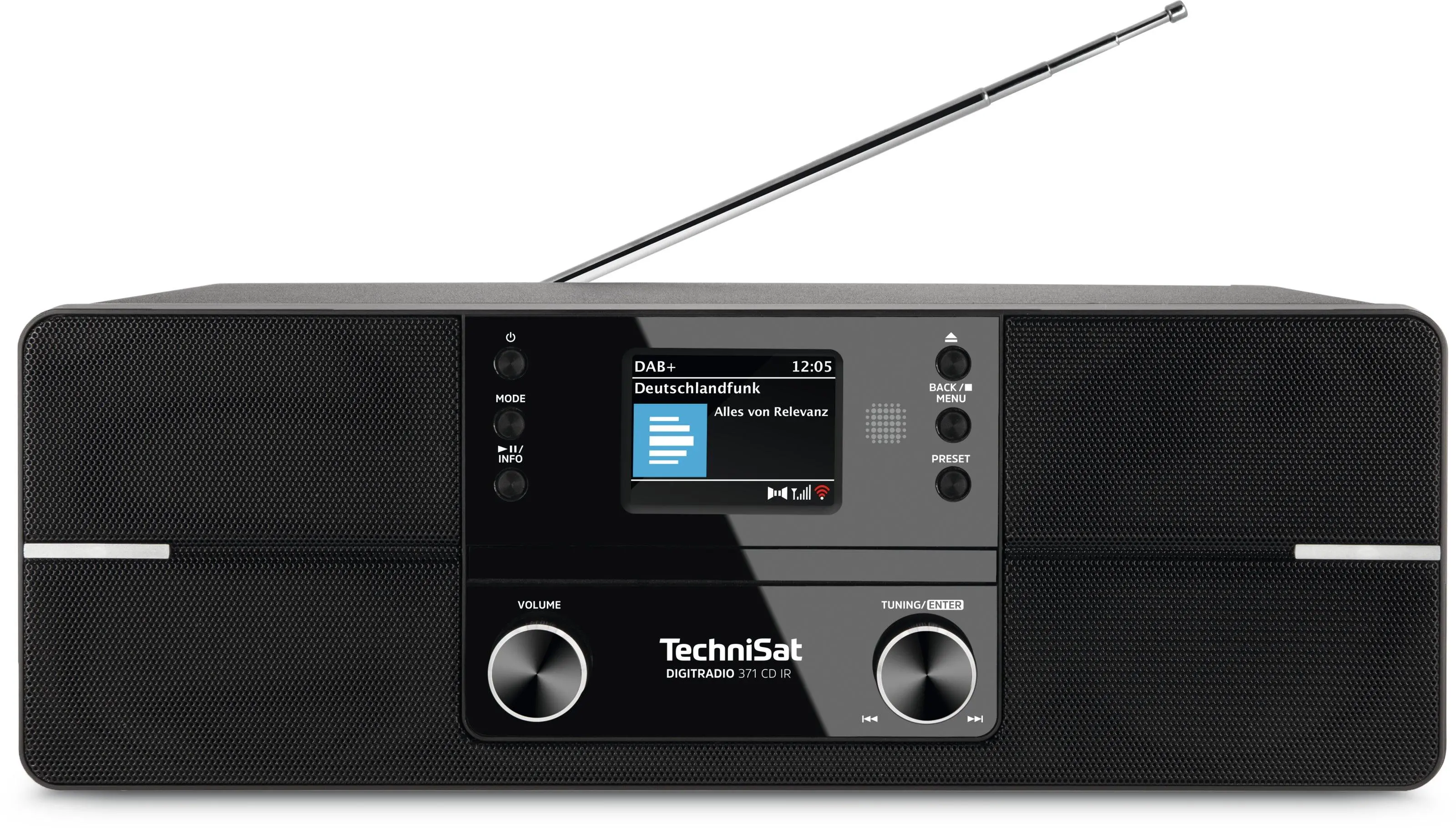 TechniSat DigitRadio 370 CD IR Radio FM DAB+ Internetowe Bluetooth Czarny