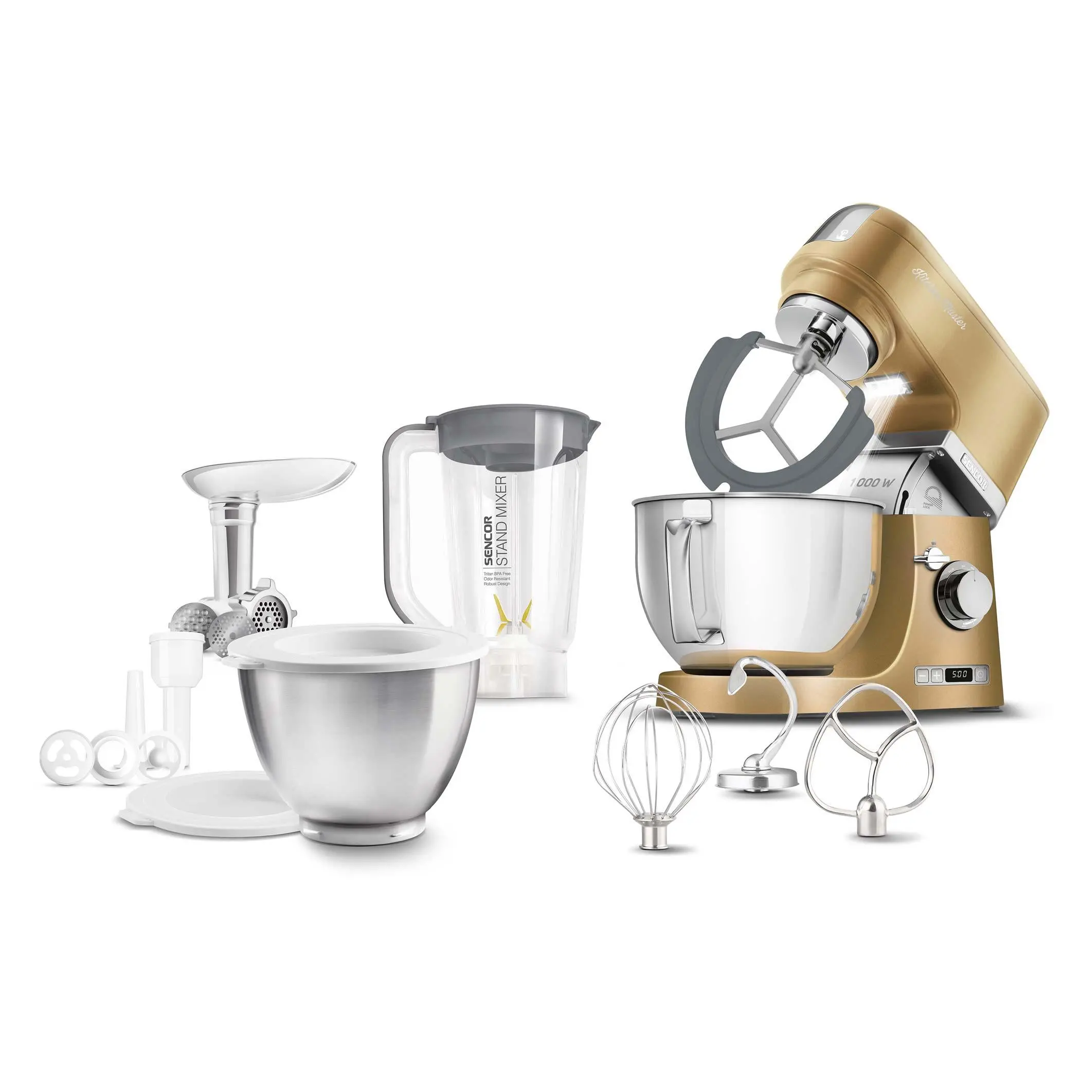 Robot planetarny Sencor STM 7877CH 1000W Maszynka do mielenia Blender kielichowy