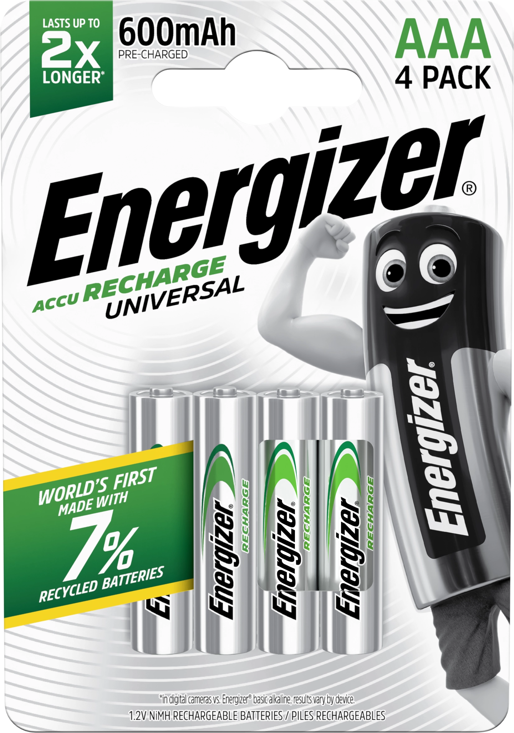 Akumulatorki Energizer Universal AAA 600mAh 4szt.