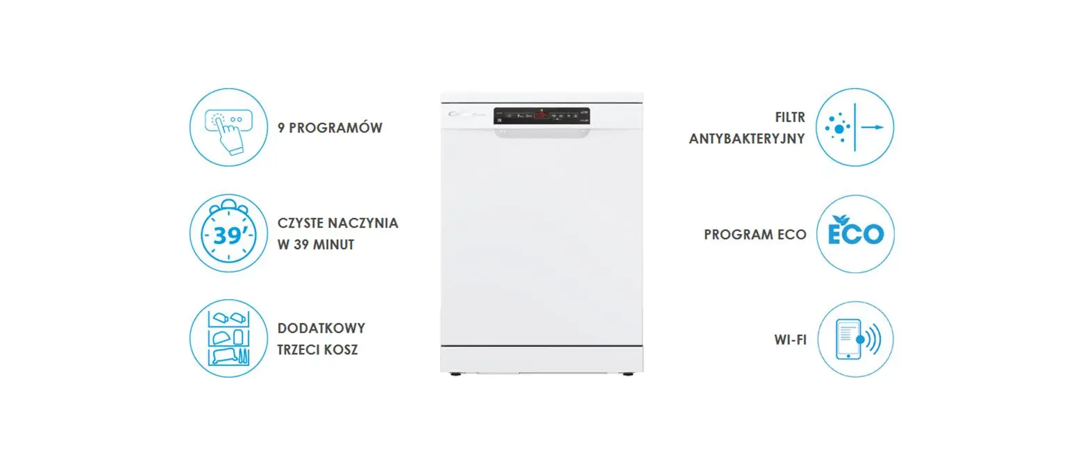 Zmywarka Candy Brava CDPN 2D522PW/E 60cm