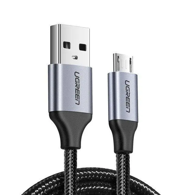 Kabel UGREEN micro USB QC 3,0 2,4A 1,5m Czarny