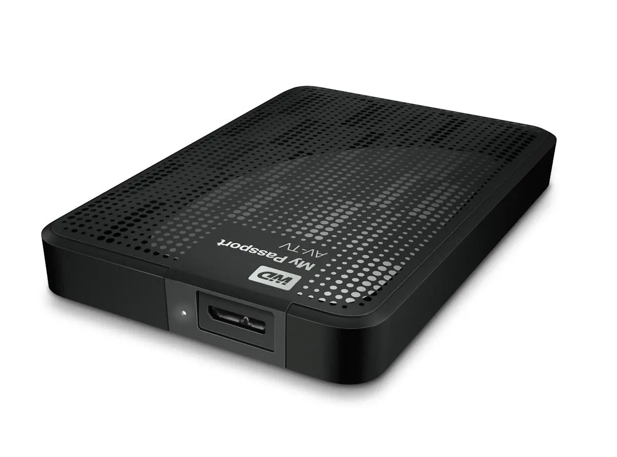 Dysk WD My Passport AV-TV 1TB USB 3.0 dysk do TV Czarny