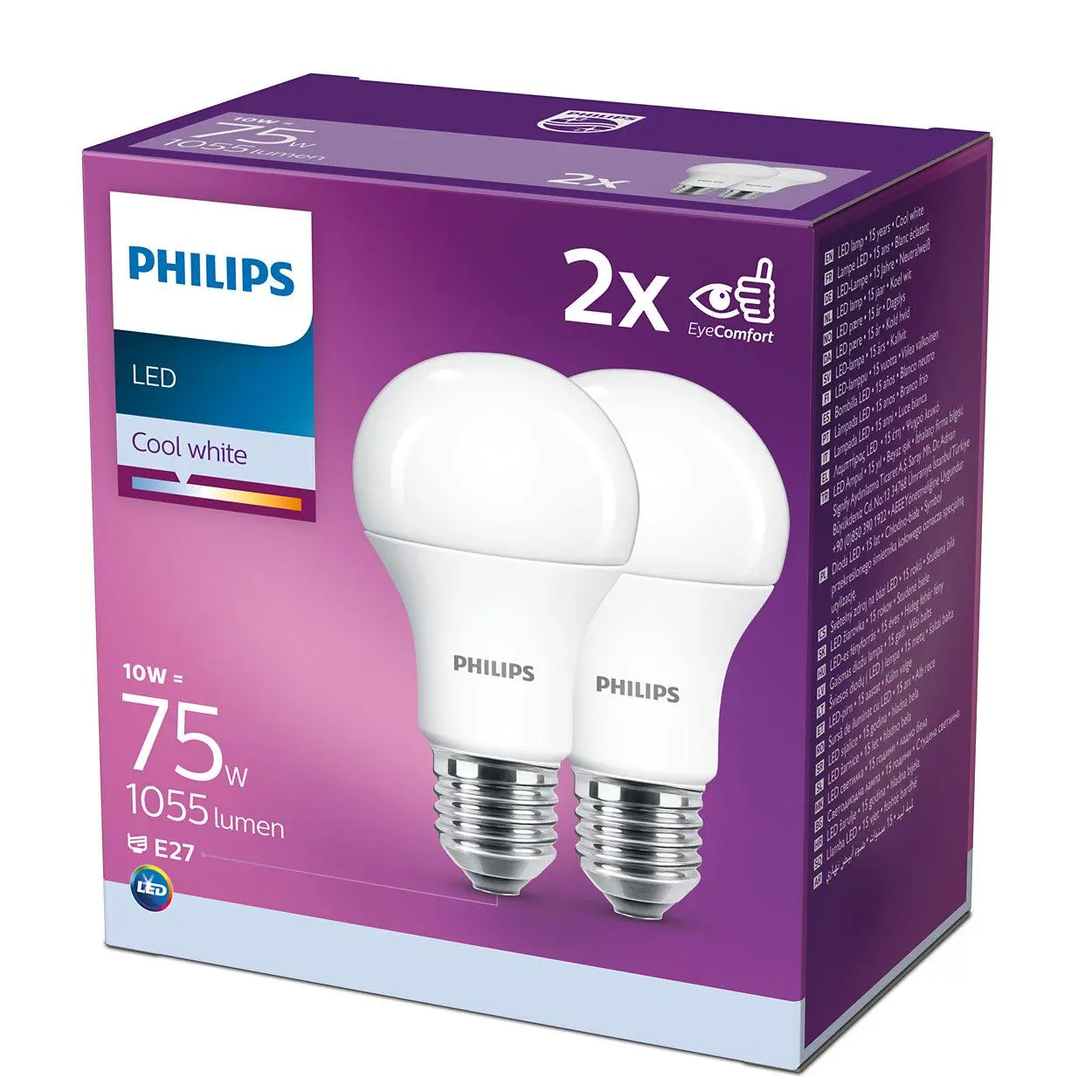 Żarówka LED Philips 10W (75W) E27 2szt.