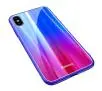 Etui Baseus Luster Case do iPhone X / XS niebiesko-Czerwony