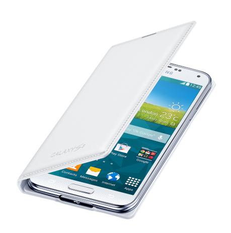 Samsung Galaxy S5 Flip Wallet EF-WG900BH (biały)