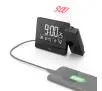 Zegar z projektorem Hama Plus Charge Czarny