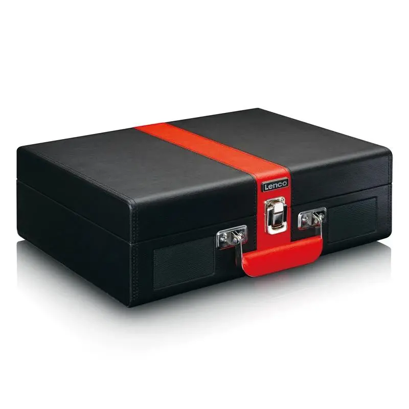 Gramofon Lenco TT-110BKRD Manualny Napęd bezpośredni Bluetooth Czarno-czerwony