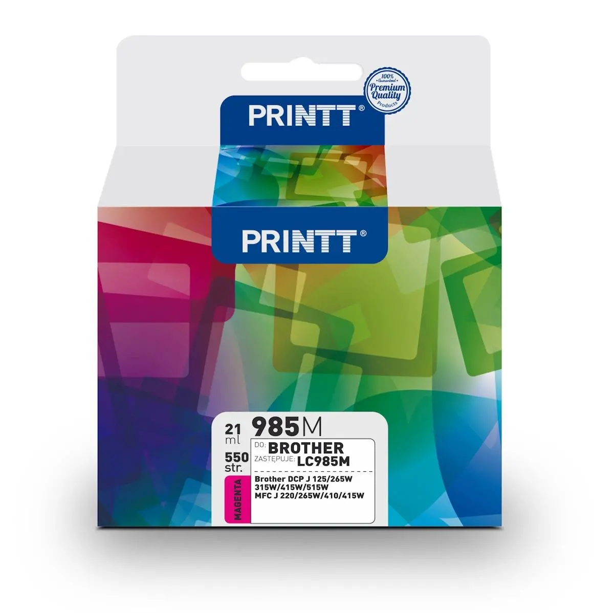 Tusz PRINTT NAB985M (zamiennik LC-985M) Purpurowy 21 ml