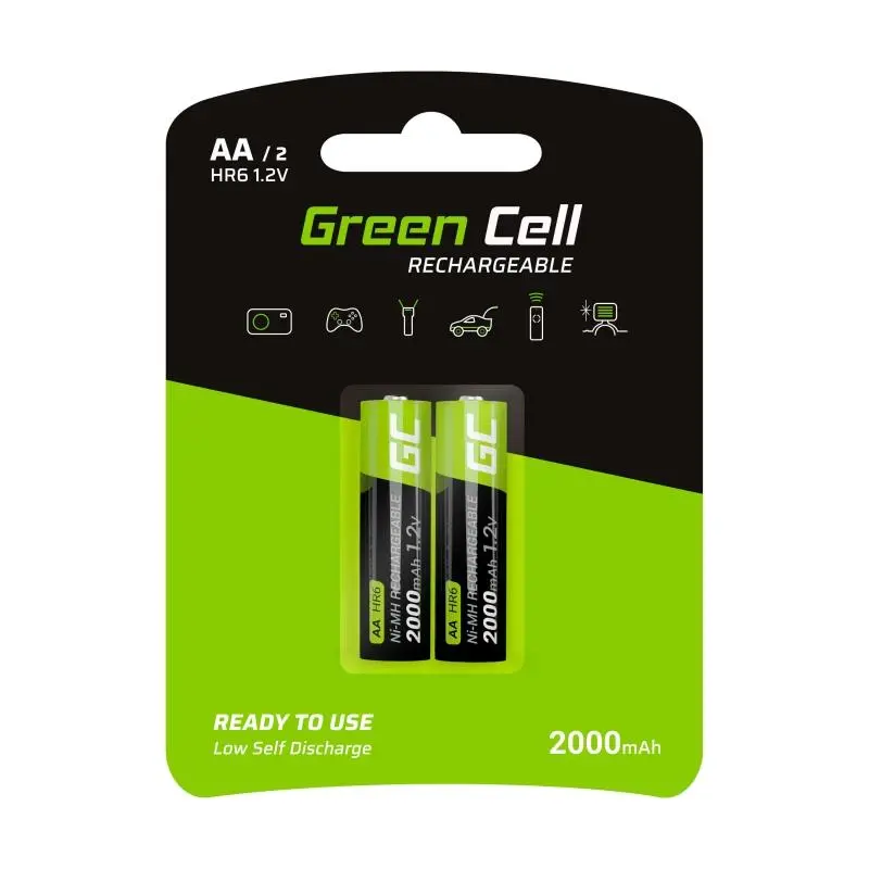 Akumulatorki Green Cell GR06 AA 2000mAh 2szt.
