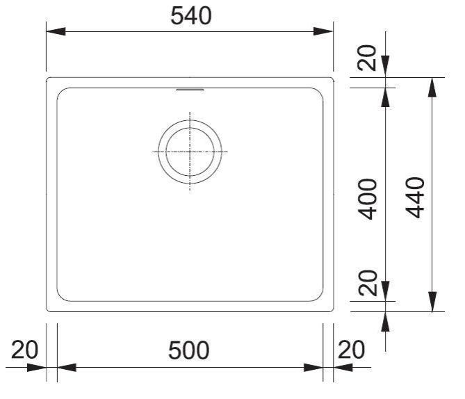 Zlewozmywak Franke Kubus 110-50 (cappuccino)