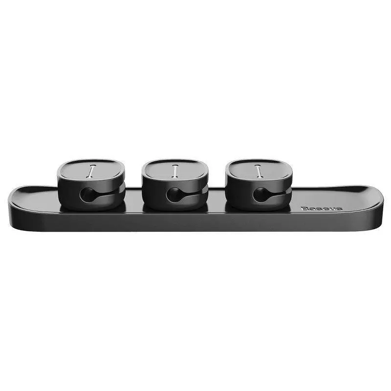Organizer kabli Baseus ACWDJ-01 Peas Cable Clip Czarny
