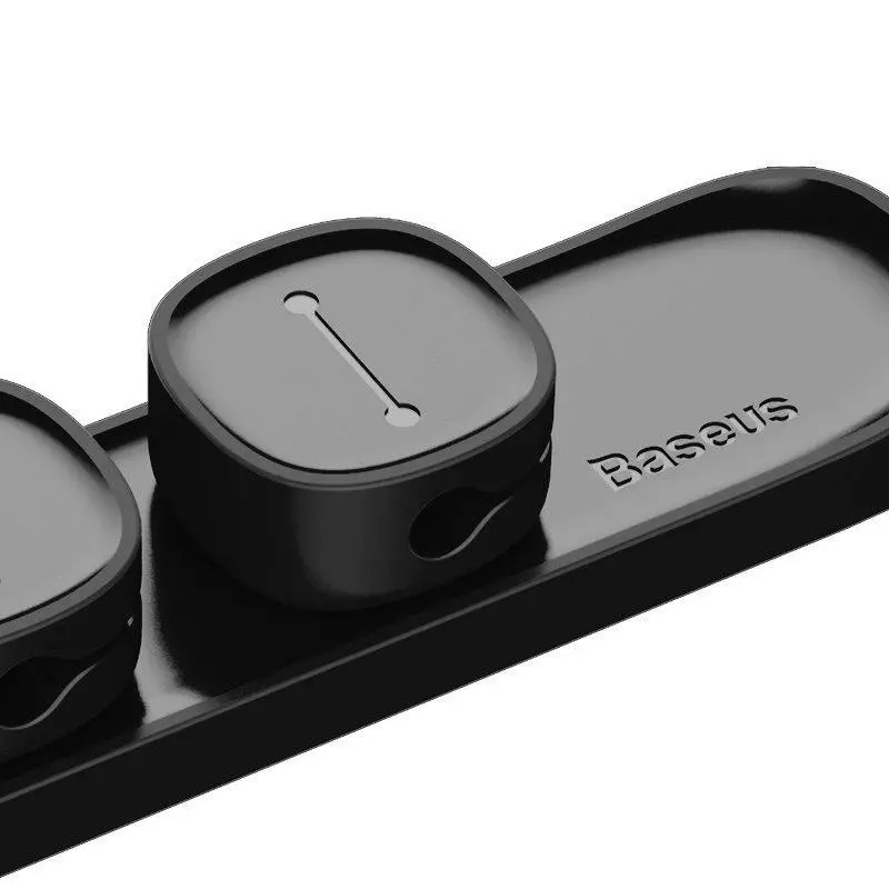 Organizer kabli Baseus ACWDJ-01 Peas Cable Clip Czarny
